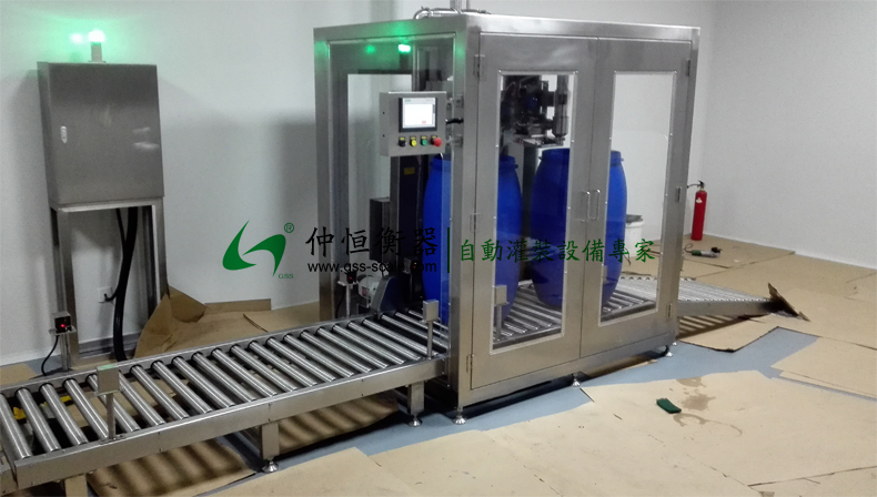 仲恒GAF-300SM自動灌裝線客戶現場安裝展示2